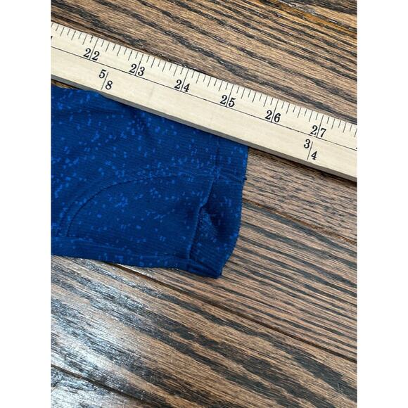 Athleta Womens Flurry Base Layer Ombre Turtleneck Long Sleeve Blue Top Size L - Picture 7 of 7